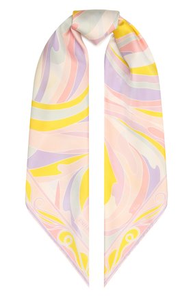 Женский шелковый платок EMILIO PUCCI желтого цвета по цене 33000 руб., арт. 1EGB42/1EV42 | Фото 1 Женский шелковый платок EMILIO PUCCI желтого цвета, арт. 1EGB42/1EV42 | Фото 1