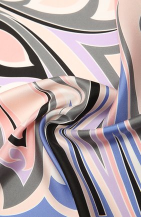 Женский шелковый платок EMILIO PUCCI сиреневого цвета по цене 33000 руб., арт. 1EGB62/1ET62 | Фото 2 Женский шелковый платок EMILIO PUCCI сиреневого цвета, арт. 1EGB62/1ET62 | Фото 2