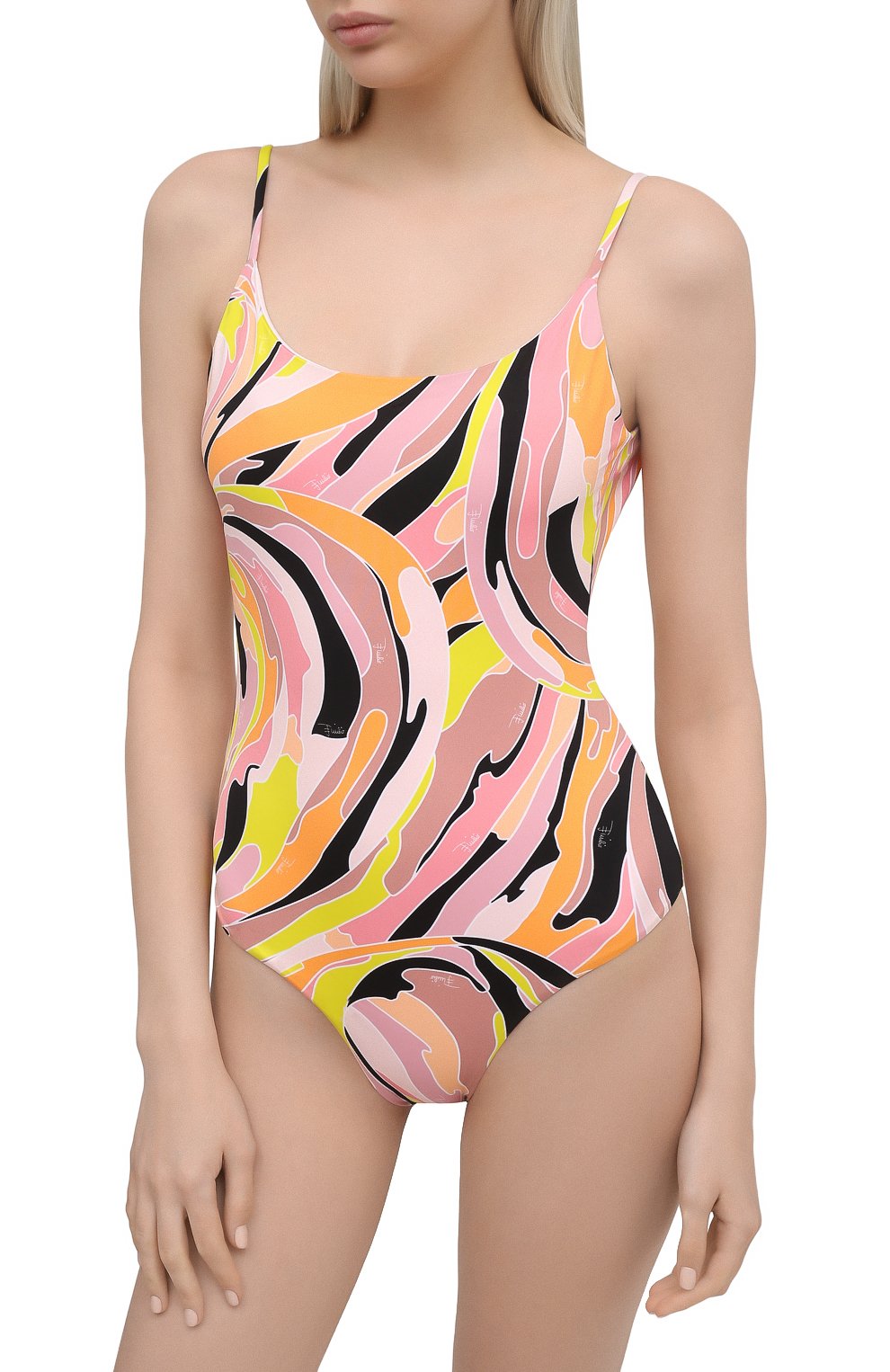Женский слитный купальник EMILIO PUCCI розового цвета по цене 29950 руб., арт. 1EMC31/1E797 | Фото 2 Женский слитный купальник EMILIO PUCCI розового цвета, арт. 1EMC31/1E797 | Фото 2