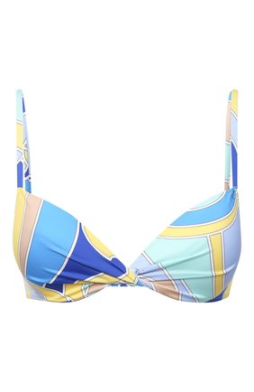 Женский бра с плотной чашкой EMILIO PUCCI голубого цвета по цене 22950 руб., арт. 1EMX25/1E787 | Фото 1 Женский бра с плотной чашкой EMILIO PUCCI голубого цвета, арт. 1EMX25/1E787 | Фото 1