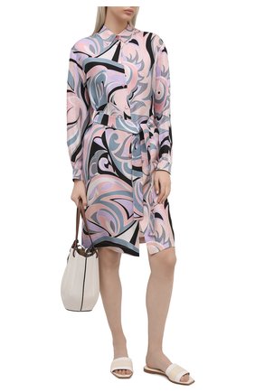 Женское шелковое платье EMILIO PUCCI розового цвета по цене 115000 руб., арт. 1ERG56/1E759 | Фото 2 Женское шелковое платье EMILIO PUCCI розового цвета, арт. 1ERG56/1E759 | Фото 2