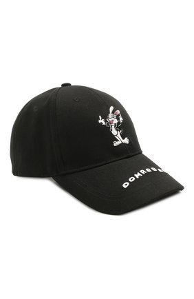 Мужской хлопковая бейсболка DOMREBEL черного цвета по цене 12950 руб., арт. RABBIT/CAP | Фото 1 Мужской хлопковая бейсболка DOMREBEL черного цвета, арт. RABBIT/CAP | Фото 1