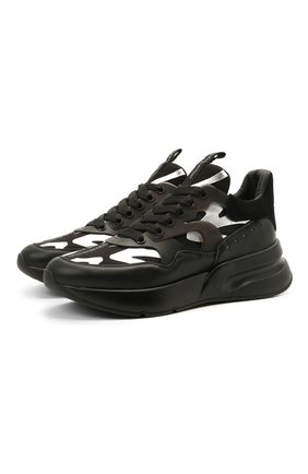 Мужские комбинированные кроссовки ALEXANDER MCQUEEN черного цвета по цене 52950 руб., арт. 645884/WHXIX | Фото 1 Мужские комбинированные кроссовки ALEXANDER MCQUEEN черного цвета, арт. 645884/WHXIX | Фото 1