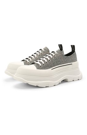 Мужские текстильные кроссовки ALEXANDER MCQUEEN серого цвета по цене 48000 руб., арт. 652757/W4PE1 | Фото 1 Мужские текстильные кроссовки ALEXANDER MCQUEEN серого цвета, арт. 652757/W4PE1 | Фото 1 (Материал внешний: Текстиль; Материал внутренний: Натуральная кожа; Подошва: Массивная; Стили: Гранж)