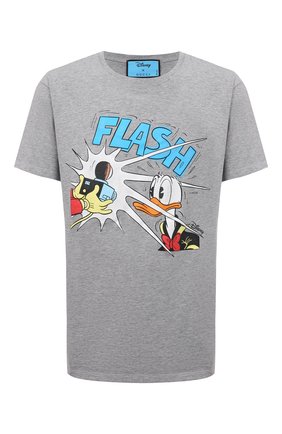 Мужская хлопковая футболка disney x gucci GUCCI серого цвета по цене 44700 руб., арт. 548334/XJDAE | Фото 1 Мужская хлопковая футболка disney x gucci GUCCI серого цвета, арт. 548334/XJDAE | Фото 1