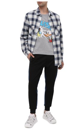 Мужская хлопковая футболка disney x gucci GUCCI серого цвета по цене 44700 руб., арт. 548334/XJDAE | Фото 2 Мужская хлопковая футболка disney x gucci GUCCI серого цвета, арт. 548334/XJDAE | Фото 2