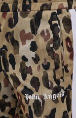 Мужские брюки PALM ANGELS бежевого цвета, арт. PMCA007S21FAB0025601 | Фото 5 (Длина (брюки, джинсы): Стандартные; Случай: Повседневный; Материал внешний: Синтетический материал; Стили: Спорт-шик)