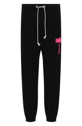 Мужские хлопковые джоггеры PALM ANGELS черного цвета по цене 37400 руб., арт. PMCH011S21FLE0021032 | Фото 1 Мужские хлопковые джоггеры PALM ANGELS черного цвета, арт. PMCH011S21FLE0021032 | Фото 1