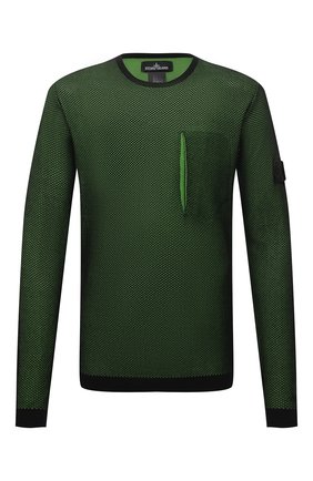 Мужской хлопковый джемпер STONE ISLAND SHADOW PROJECT зеленого цвета по цене 39950 руб., арт. 7419505A3 | Фото 1 Мужской хлопковый джемпер STONE ISLAND SHADOW PROJECT зеленого цвета, арт. 7419505A3 | Фото 1