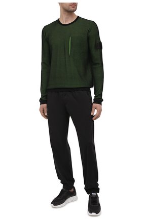 Мужской хлопковый джемпер STONE ISLAND SHADOW PROJECT зеленого цвета по цене 39950 руб., арт. 7419505A3 | Фото 2 Мужской хлопковый джемпер STONE ISLAND SHADOW PROJECT зеленого цвета, арт. 7419505A3 | Фото 2