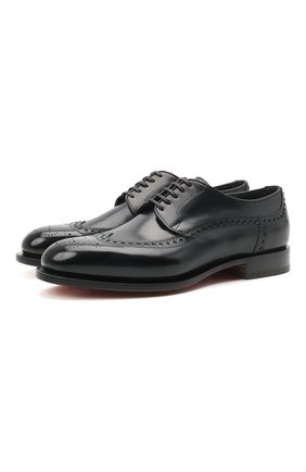 Мужские кожаные дерби SANTONI темно-синего цвета по цене 71950 руб., арт. MCC017026MC3HVVDU59 | Фото 1 Мужские кожаные дерби SANTONI темно-синего цвета, арт. MCC017026MC3HVVDU59 | Фото 1 (Материал внутренний: Натуральная кожа; Стили: Классический; Мужское Кросс-КТ: Броги-обувь; Материал внешний: Кожа)