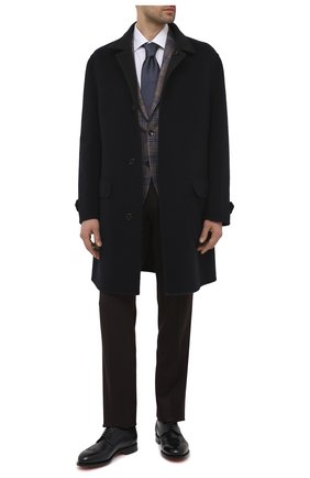 Мужские кожаные дерби SANTONI темно-синего цвета по цене 71950 руб., арт. MCC017026MC3HVVDU59 | Фото 2 Мужские кожаные дерби SANTONI темно-синего цвета, арт. MCC017026MC3HVVDU59 | Фото 2 (Материал внутренний: Натуральная кожа; Стили: Классический; Мужское Кросс-КТ: Броги-обувь; Материал внешний: Кожа)