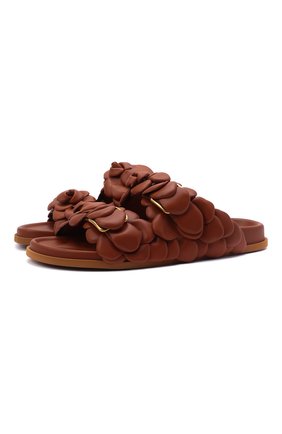 Мужские кожаные шлепанцы atelier VALENTINO коричневого цвета по цене 79950 руб., арт. VY2S0E30/UUE | Фото 1 Мужские кожаные шлепанцы atelier VALENTINO коричневого цвета, арт. VY2S0E30/UUE | Фото 1