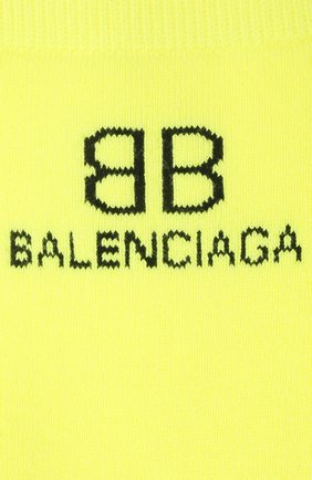 Мужские носки BALENCIAGA желтого цвета по цене 7210 руб., арт. 640609/4A4B5 | Фото 2 Мужские носки BALENCIAGA желтого цвета, арт. 640609/4A4B5 | Фото 2 (Материал внешний: Хлопок; Кросс-КТ: бельё)