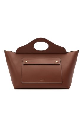 Женский сумка-тоут pocket medium BURBERRY коричневого цвета по цене 179000 руб., арт. 8039048 | Фото 1 Женский сумка-тоут pocket medium BURBERRY коричневого цвета, арт. 8039048 | Фото 1 (Ошибки технического описания: Нет ширины; Материал: Натуральная кожа; Размер: medium; Сумки-технические: Сумки-шопперы)