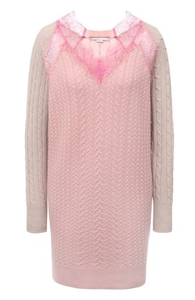 Женское шерстяное платье STELLA MCCARTNEY светло-розового цвета по цене 109500 руб., арт. 602884/S2237 | Фото 1 Женское шерстяное платье STELLA MCCARTNEY светло-розового цвета, арт. 602884/S2237 | Фото 1 (Рукава: Длинные; Длина Ж (юбки, платья, шорты): Мини; Материал внешний: Шерсть; Женское Кросс-КТ: Платье-одежда; Стили: Романтичный; Случай: Повседневный; Региональные ограничения белый список (Axapta Mercury): RU; Кросс-КТ: Трикотаж)