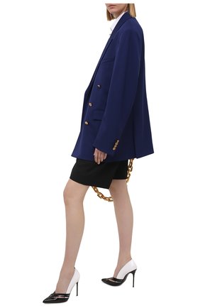 Женские кожаные туфли sia BALMAIN черно-белого цвета по цене 75900 руб., арт. VN1C610/LVNC | Фото 2 Женские кожаные туфли sia BALMAIN черно-белого цвета, арт. VN1C610/LVNC | Фото 2