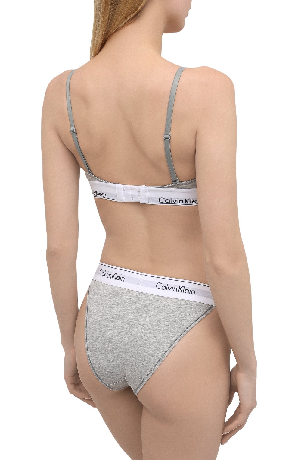 Женские трусы-слипы CALVIN KLEIN серого цвета по цене 2830 руб., арт. QF4977A | Фото 3 Женские трусы-слипы CALVIN KLEIN серого цвета, арт. QF4977A | Фото 3