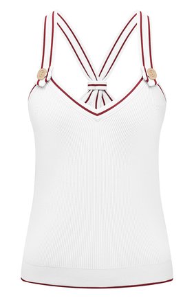Женский топ из вискозы GIORGIO ARMANI белого цвета по цене 99500 руб., арт. 3KAH05/AM81Z | Фото 1 Женский топ из вискозы GIORGIO ARMANI белого цвета, арт. 3KAH05/AM81Z | Фото 1