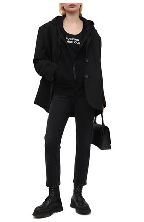 Женская шелковая майка TOM FORD черного цвета по цене 73900 руб., арт. TSJ442-FAX835 | Фото 2 Женская шелковая майка TOM FORD черного цвета, арт. TSJ442-FAX835 | Фото 2