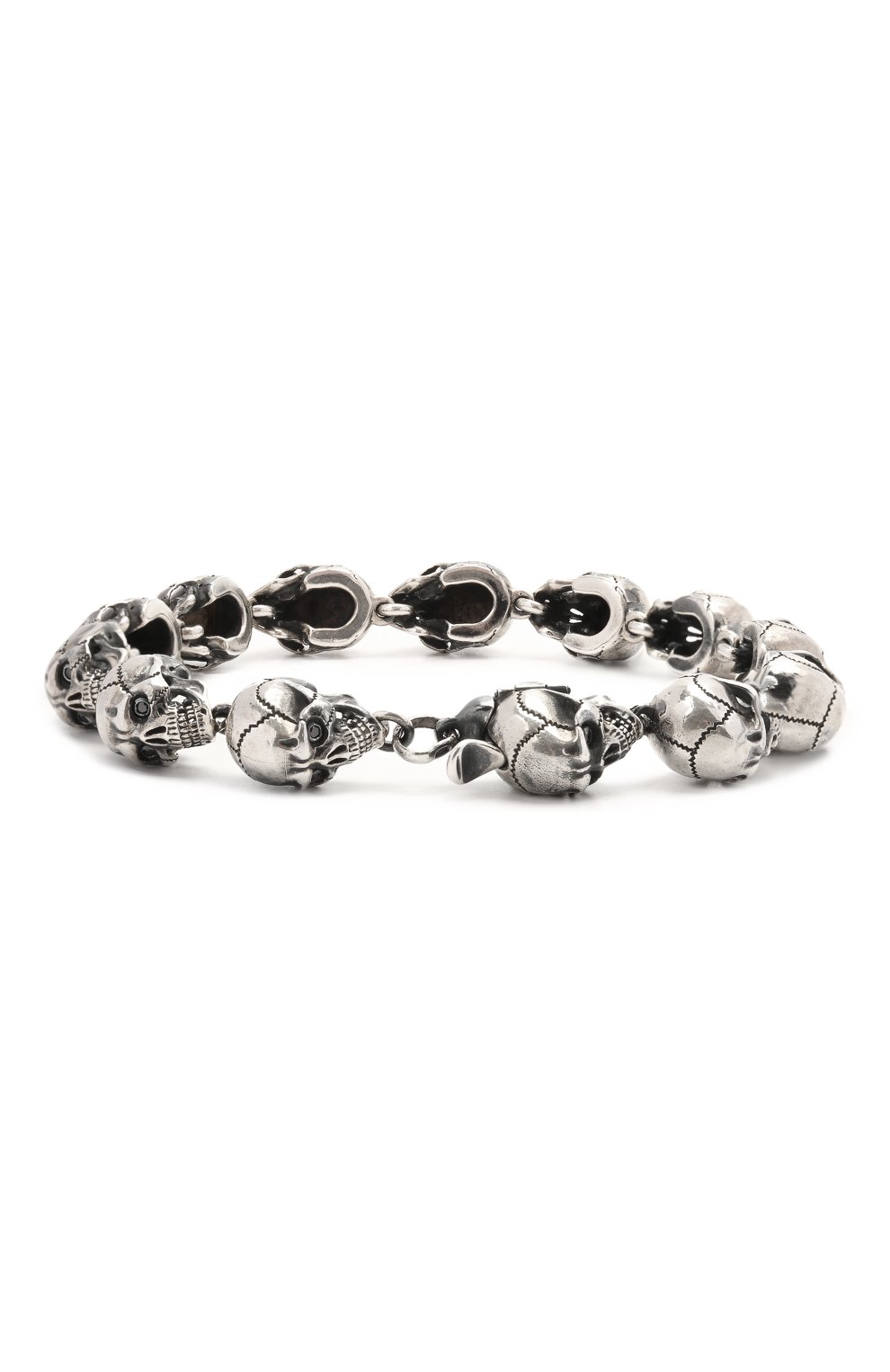 Женский браслет черепа GL JEWELRY серебряного цвета по цене 51480 руб., арт. GL400012-S97-429 | Фото 2 Женский браслет черепа GL JEWELRY серебряного цвета, арт. GL400012-S97-429 | Фото 2 (Материал: Серебро)