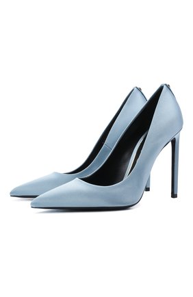 Женские текстильные туфли t-screw TOM FORD голубого цвета по цене 56800 руб., арт. W2325T-STA | Фото 1 Женские текстильные туфли t-screw TOM FORD голубого цвета, арт. W2325T-STA | Фото 1