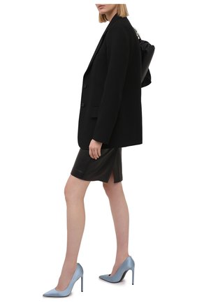 Женские текстильные туфли t-screw TOM FORD голубого цвета по цене 56800 руб., арт. W2325T-STA | Фото 2 Женские текстильные туфли t-screw TOM FORD голубого цвета, арт. W2325T-STA | Фото 2