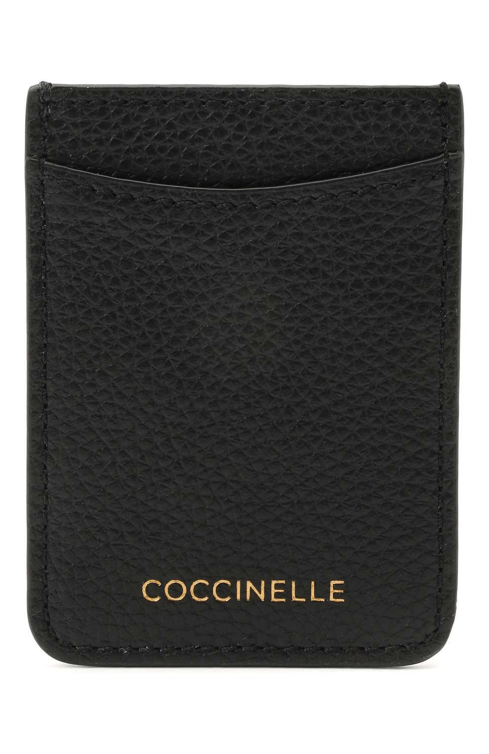 Женский кожаный футляр для кредитных карт COCCINELLE черного цвета, арт. E2 HZ4 42 A0 01 | Фото 1