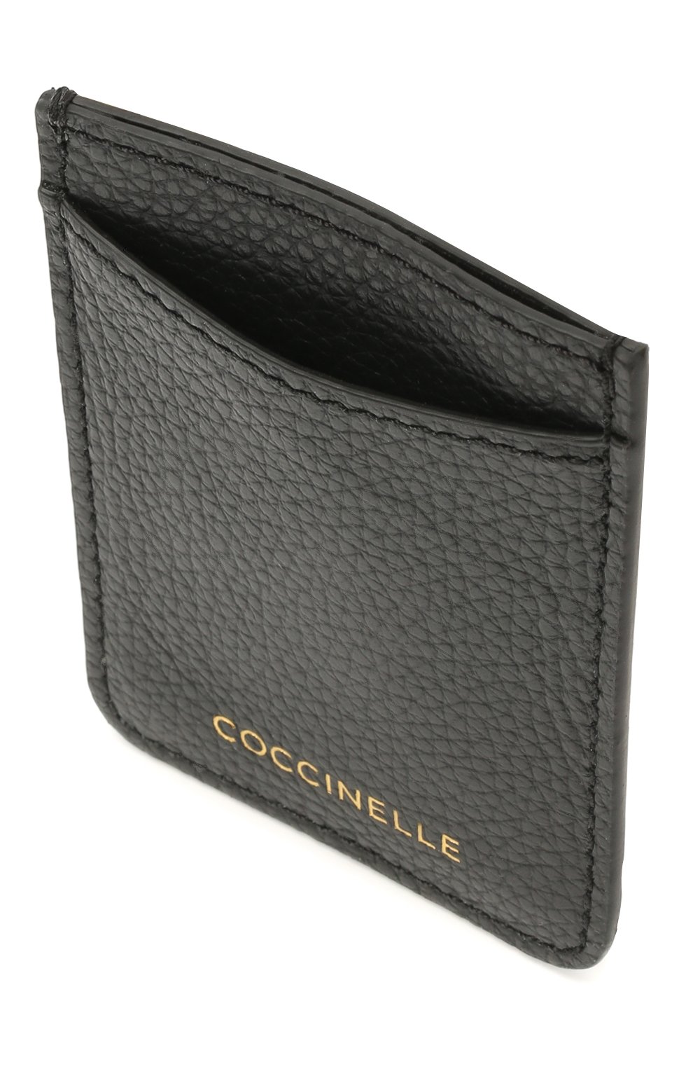 Женский кожаный футляр для кредитных карт COCCINELLE черного цвета по цене 3430 руб., арт. E2 HZ4 42 A0 01 | Фото 2 Женский кожаный футляр для кредитных карт COCCINELLE черного цвета, арт. E2 HZ4 42 A0 01 | Фото 2