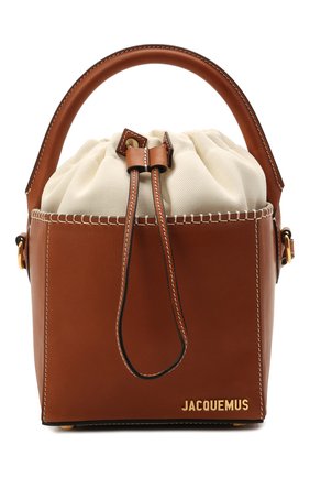 Женская сумка le seau carre JACQUEMUS коричневого цвета по цене 66150 руб., арт. 211BA10/312820 | Фото 1 Женская сумка le seau carre JACQUEMUS коричневого цвета, арт. 211BA10/312820 | Фото 1