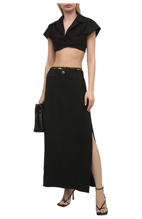 Женский топ JACQUEMUS черного цвета по цене 39950 руб., арт. 211T005/103990 | Фото 2 Женский топ JACQUEMUS черного цвета, арт. 211T005/103990 | Фото 2
