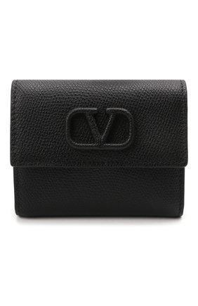 Женские кожаный кошелек valentino garavani VALENTINO черного цвета по цене 37450 руб., арт. VW0P0T39/RQR | Фото 1 Женские кожаный кошелек valentino garavani VALENTINO черного цвета, арт. VW0P0T39/RQR | Фото 1