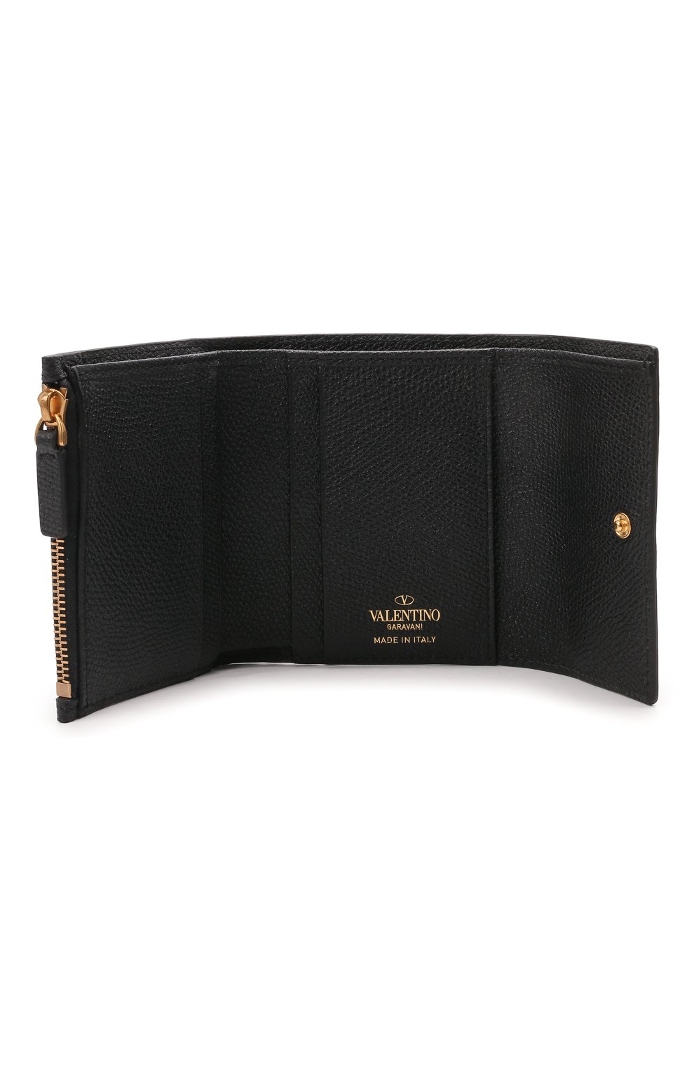 Женские кожаный кошелек valentino garavani VALENTINO черного цвета по цене 37450 руб., арт. VW0P0T39/RQR | Фото 3 Женские кожаный кошелек valentino garavani VALENTINO черного цвета, арт. VW0P0T39/RQR | Фото 3