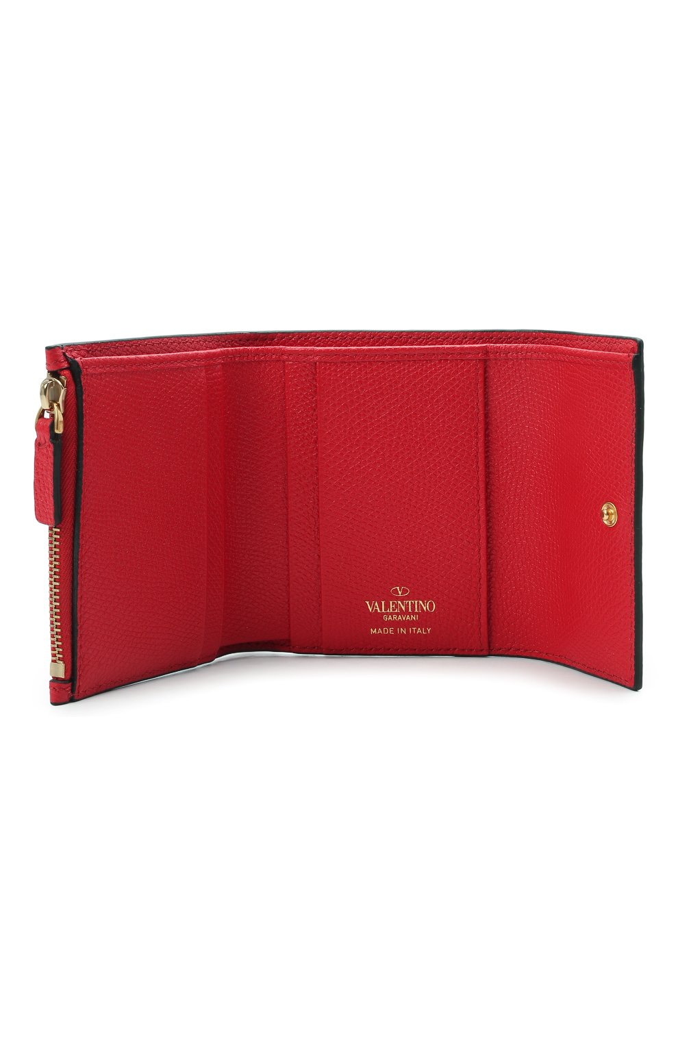 Женские кожаный кошелек valentino garavani VALENTINO красного цвета по цене 37450 руб., арт. VW0P0T39/RQR | Фото 3 Женские кожаный кошелек valentino garavani VALENTINO красного цвета, арт. VW0P0T39/RQR | Фото 3
