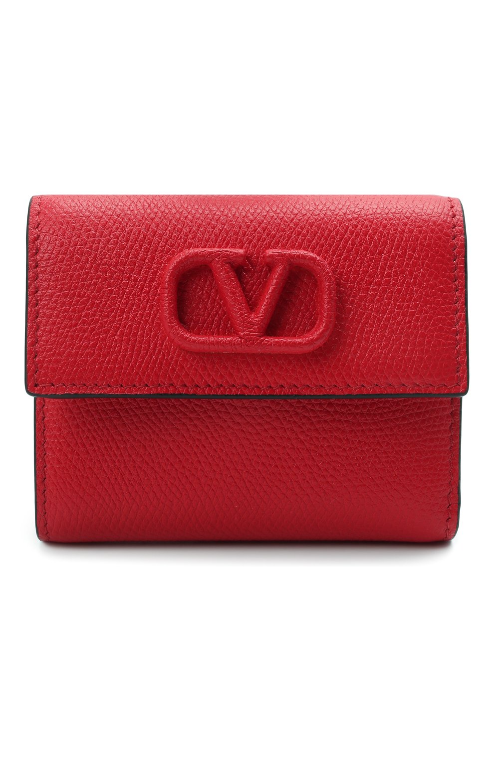 Женские кожаный кошелек  VALENTINO красного цвета, арт. VW0P0T39/RQR | Фото 1 (Материал: Натуральная кожа; Региональные ограничения белый список (Axapta Mercury): RU; Кросс-КТ: другое)
