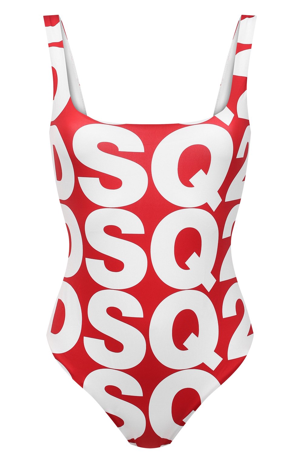 Женский слитный купальник DSQUARED2 красного цвета, арт. D6BG12930 | Фото 1