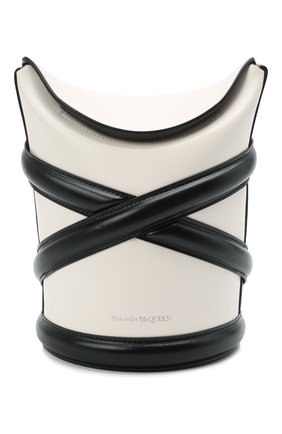 Женская сумка curve ALEXANDER MCQUEEN черно-белого цвета по цене 114500 руб., арт. 656467/1YB41 | Фото 1 Женская сумка curve ALEXANDER MCQUEEN черно-белого цвета, арт. 656467/1YB41 | Фото 1