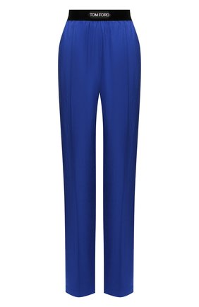 Женские брюки TOM FORD синего цвета по цене 69700 руб., арт. PAW381-FAX180 | Фото 1 Женские брюки TOM FORD синего цвета, арт. PAW381-FAX180 | Фото 1