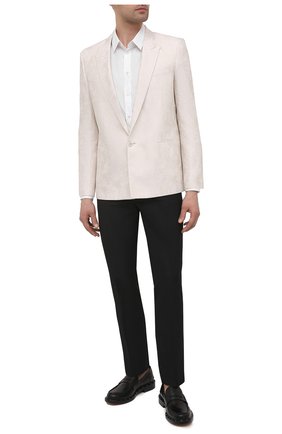 Мужской пиджак из шерсти и шелка SAINT LAURENT белого цвета по цене 219000 руб., арт. 644460/Y2C13 | Фото 2 Мужской пиджак из шерсти и шелка SAINT LAURENT белого цвета, арт. 644460/Y2C13 | Фото 2 (Длина (для топов): Стандартные; Материал внешний: Шерсть, Шелк; Материал подклада: Шелк; Рукава: Длинные; Пиджаки М: Прямой; Случай: Вечерний; 1-2-бортные: Однобортные; Стили: Романтичный)