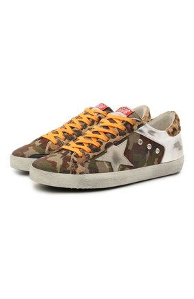 Мужские комбинированные кеды superstar GOLDEN GOOSE DELUXE BRAND разноцветного цвета по цене 39950 руб., арт. GMF00103.F000350 | Фото 1 Мужские комбинированные кеды superstar GOLDEN GOOSE DELUXE BRAND разноцветного цвета, арт. GMF00103.F000350 | Фото 1