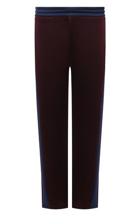 Мужские брюки ALEXANDER MCQUEEN бордового цвета, арт. 648107/QQX52 | Фото 1 (Материал внешний: Вискоза, Хлопок; Длина (брюки, джинсы): Стандартные; Случай: Повседневный; Стили: Кэжуэл)