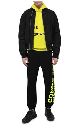Мужские хлопковые джоггеры COMME DES FUCKDOWN черного цвета по цене 8995 руб., арт. CDFU1109 | Фото 2 Мужские хлопковые джоггеры COMME DES FUCKDOWN черного цвета, арт. CDFU1109 | Фото 2