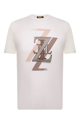 Мужская хлопковая футболка ZILLI белого цвета по цене 47250 руб., арт. MEV-NT250-EXTR1/MC01 | Фото 1 Мужская хлопковая футболка ZILLI белого цвета, арт. MEV-NT250-EXTR1/MC01 | Фото 1 (Материал внешний: Хлопок; Длина (для топов): Стандартные; Рукава: Короткие; Принт: С принтом; Стили: Кэжуэл; Региональные ограничения белый список (Axapta Mercury): RU)