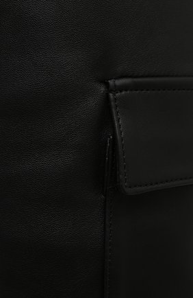 Женские кожаные шорты BATS черного цвета, арт. FW20/S_024 | Фото 5 (Женское Кросс-КТ: Шорты-одежда; Стили: Гламурный; Материал внешний: Синтетический материал, Натуральная кожа; Кросс-КТ: Широкие; Региональные ограничения белый список (Axapta Mercury): RU; Длина Ж (юбки, платья, шорты): До колена; Материал подклада: Вискоза)