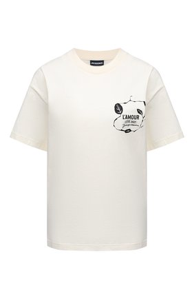Женская хлопковая футболка JACQUEMUS белого цвета по цене 11150 руб., арт. 211JS15/22402G | Фото 1 Женская хлопковая футболка JACQUEMUS белого цвета, арт. 211JS15/22402G | Фото 1