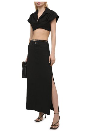 Женская юбка JACQUEMUS черного цвета по цене 54300 руб., арт. 211SK04/103990 | Фото 2 Женская юбка JACQUEMUS черного цвета, арт. 211SK04/103990 | Фото 2