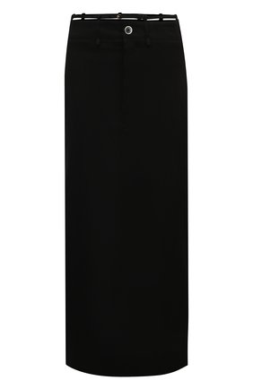 Женская юбка JACQUEMUS черного цвета, арт. 211SK04/103990 | Фото 1 (Материал внешний: Растительное волокно, Шерсть; Длина Ж (юбки, платья, шорты): Макси; Стили: Романтичный; Женское Кросс-КТ: Юбка-одежда)