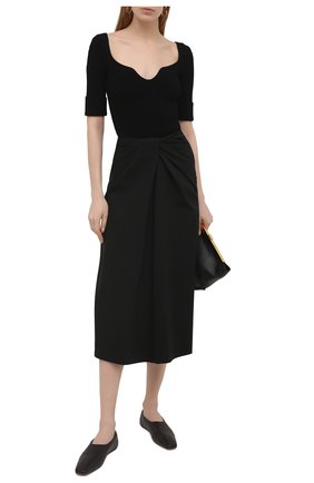 Женская юбка VALENTINO черного цвета по цене 147500 руб., арт. VB0RA7K16B5 | Фото 2 Женская юбка VALENTINO черного цвета, арт. VB0RA7K16B5 | Фото 2