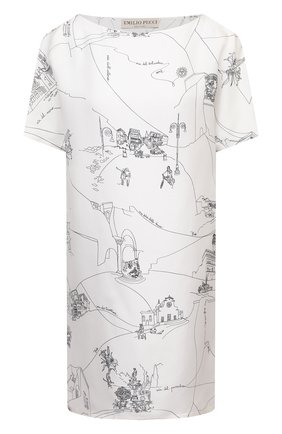 Женское шелковое платье EMILIO PUCCI белого цвета по цене 82650 руб., арт. 1ERG01/1E741 | Фото 1 Женское шелковое платье EMILIO PUCCI белого цвета, арт. 1ERG01/1E741 | Фото 1