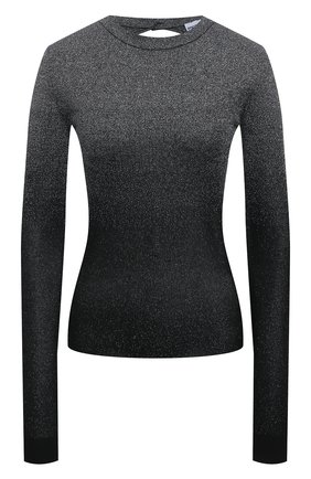 Женский пуловер PACO RABANNE серебряного цвета по цене 42450 руб., арт. 21PMPU096ML0065 | Фото 1 Женский пуловер PACO RABANNE серебряного цвета, арт. 21PMPU096ML0065 | Фото 1